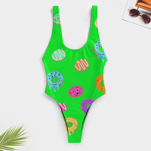 All out Doghnut High-Cut One Piece Swimsuit