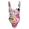 Shh...High-Cut One Piece Swimsuit