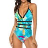 Tropical Breeze Halter One Piece Swimsuit