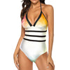 A touch of light Halter One Piece Swimsuit Women