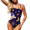 Sexy Planet Cut Out One Piece Swimsuit