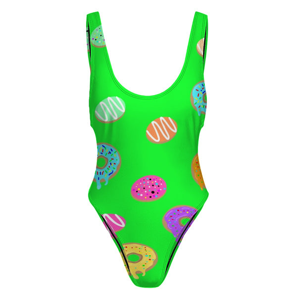 All out Doghnut High-Cut One Piece Swimsuit