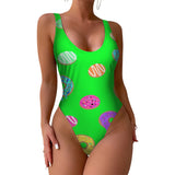 All out Doghnut High-Cut One Piece Swimsuit