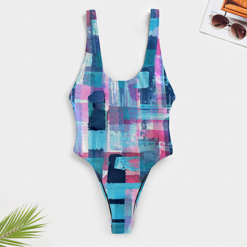 Blue Horizon Patterned Swimsuit