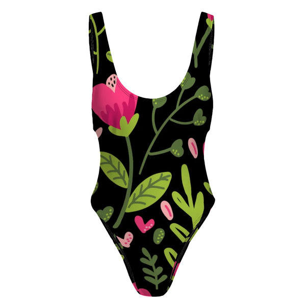 All in one Bloom High-Cut One Piece Swimsuit