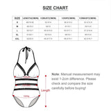 A touch of light Halter One Piece Swimsuit Women