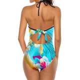 Tropical Breeze Halter One Piece Swimsuit